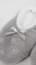 Sherpa Lined Cosy Slipper Socks Light Grey