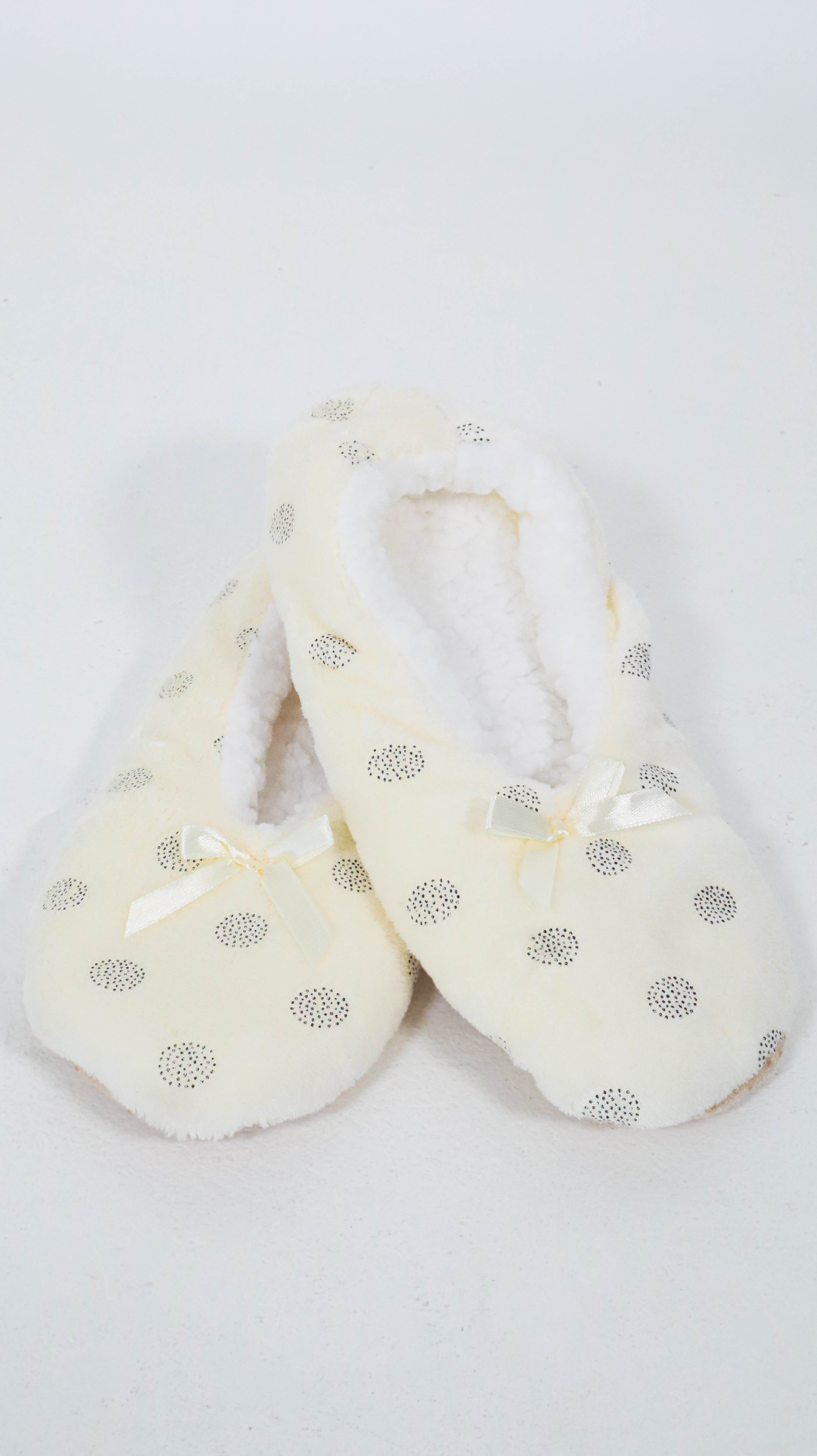 Sherpa Lined Cosy Slipper Socks Cream