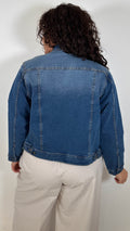 CurveWow Denim Jacket Mid Wash