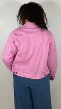 CurveWow Denim Jacket Light Pink