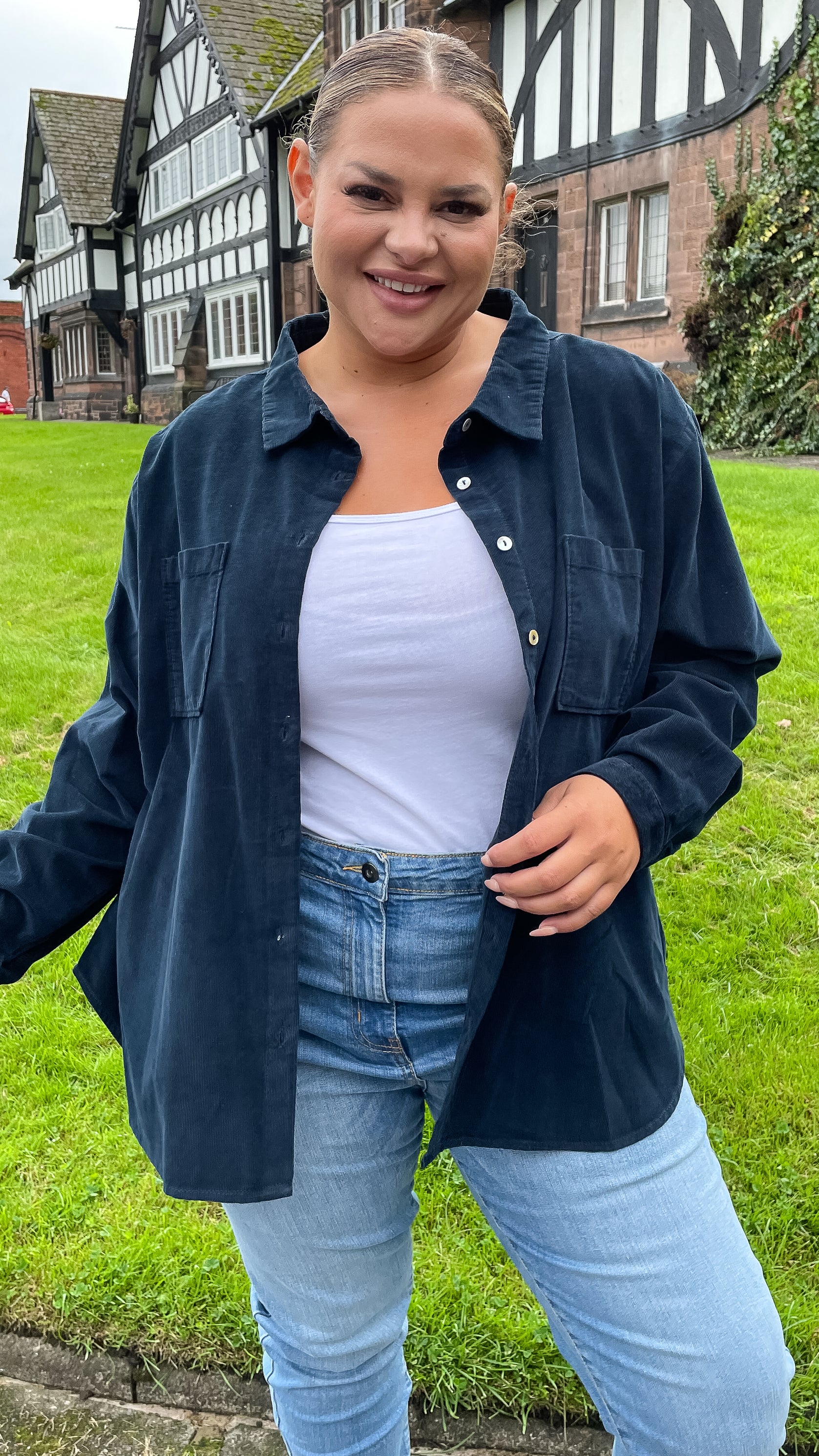 plus size cord shirt