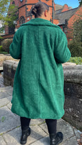 CurveWow Teddy Coat Green