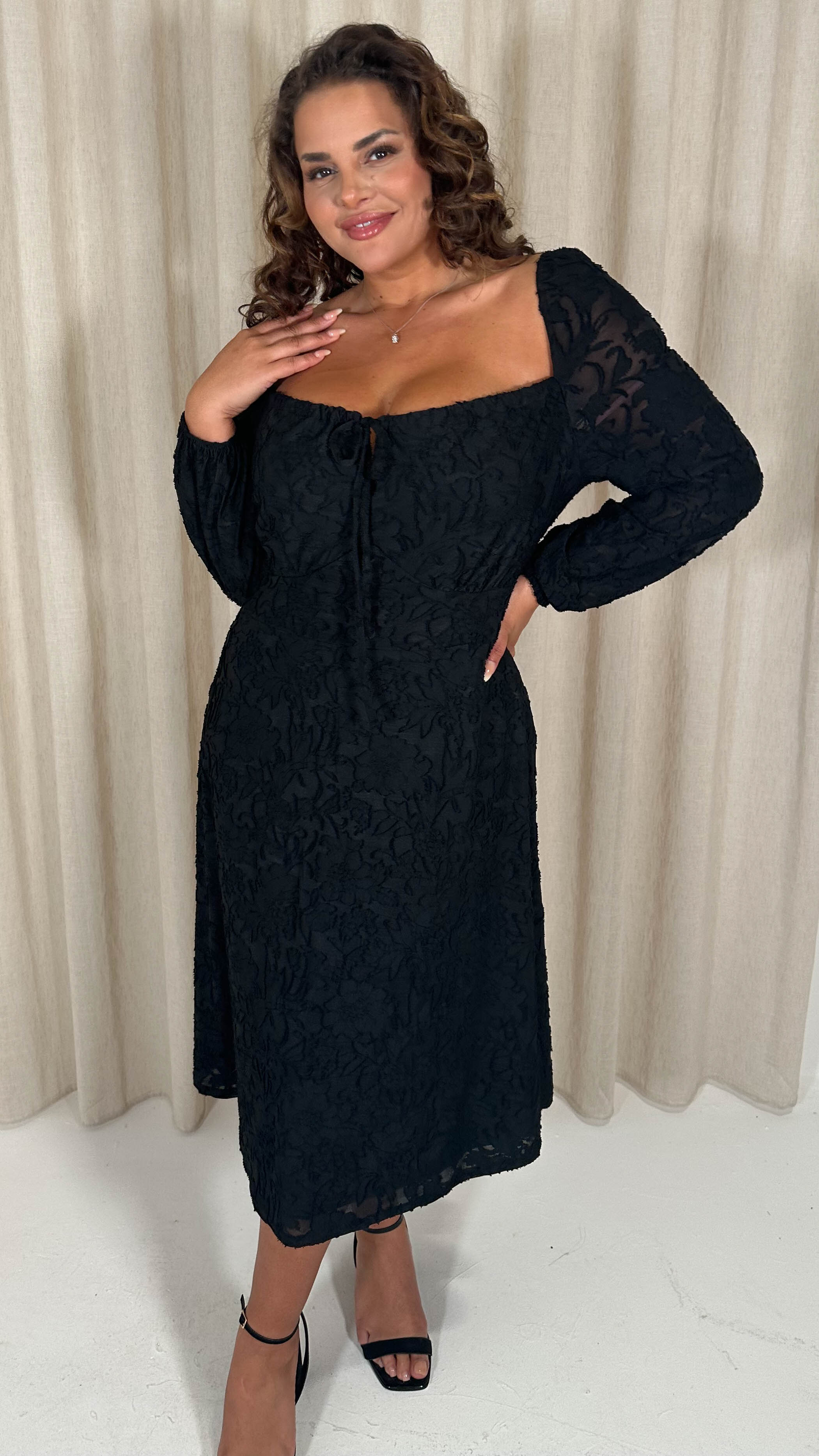 milkmaid dress black Floral Ruffle Milkmaid Mini Dress