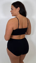 Ribbed Seam-Free Bralette Black