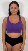Curvy Seam Free Comfort Bra Purple