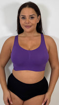 Curvy Seam Free Comfort Bra Purple