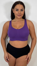 Curvy Seam Free Comfort Bra Purple
