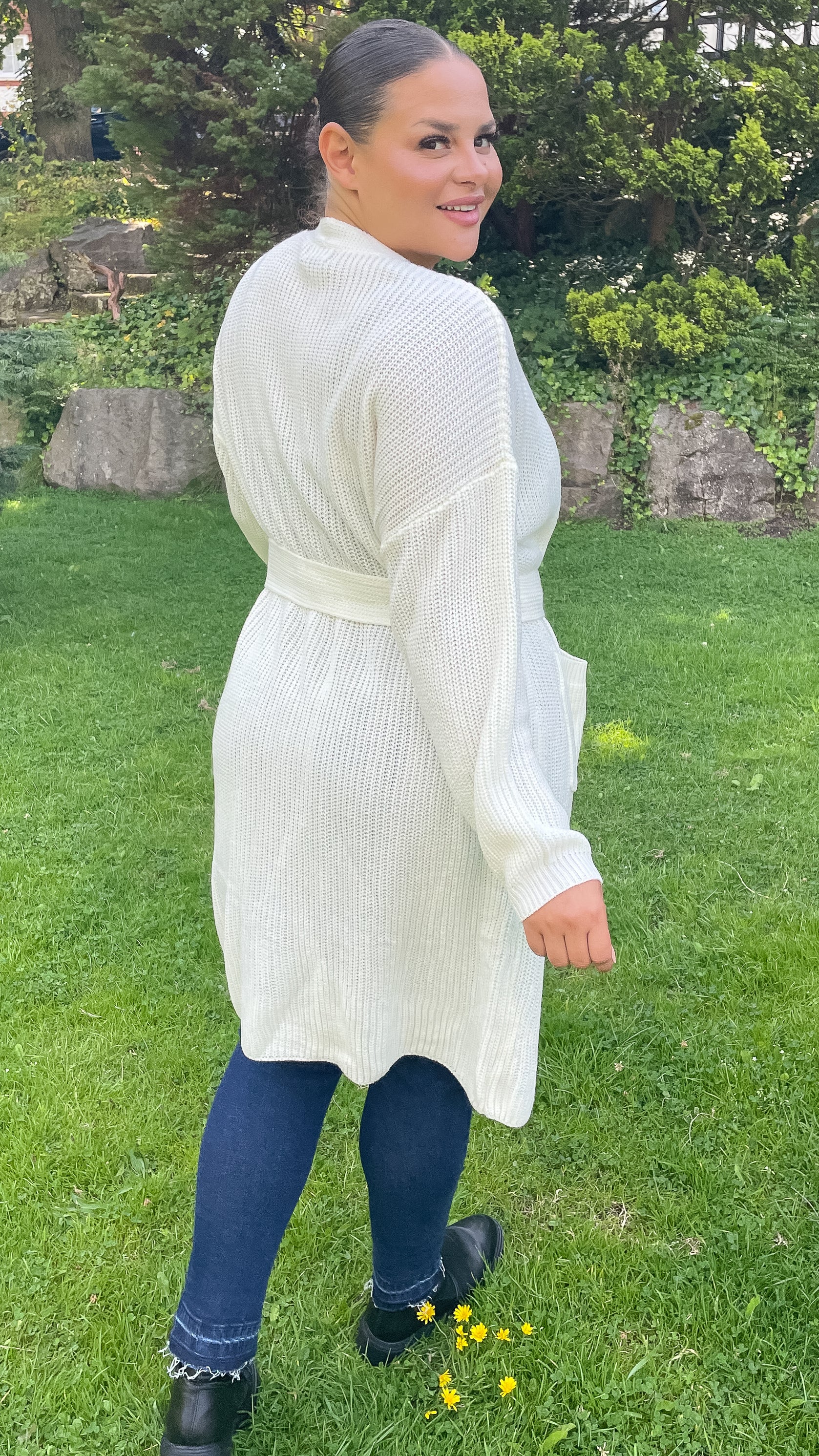 CurveWow Maxi Cardigan Cream