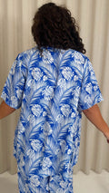 CurveWow Short Kimono Blue Tropical