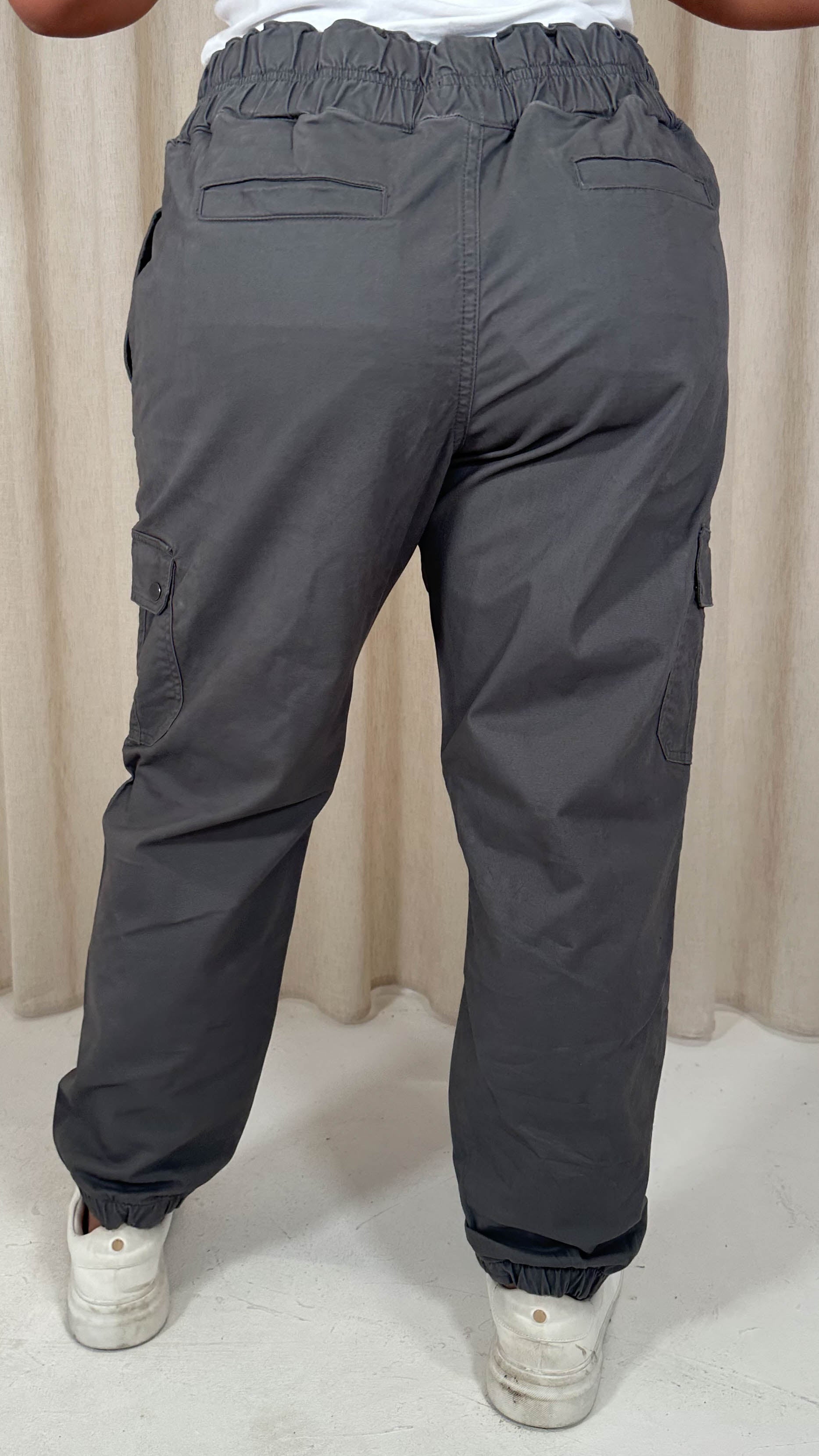CurveWow Cargo Trouser Charcoal