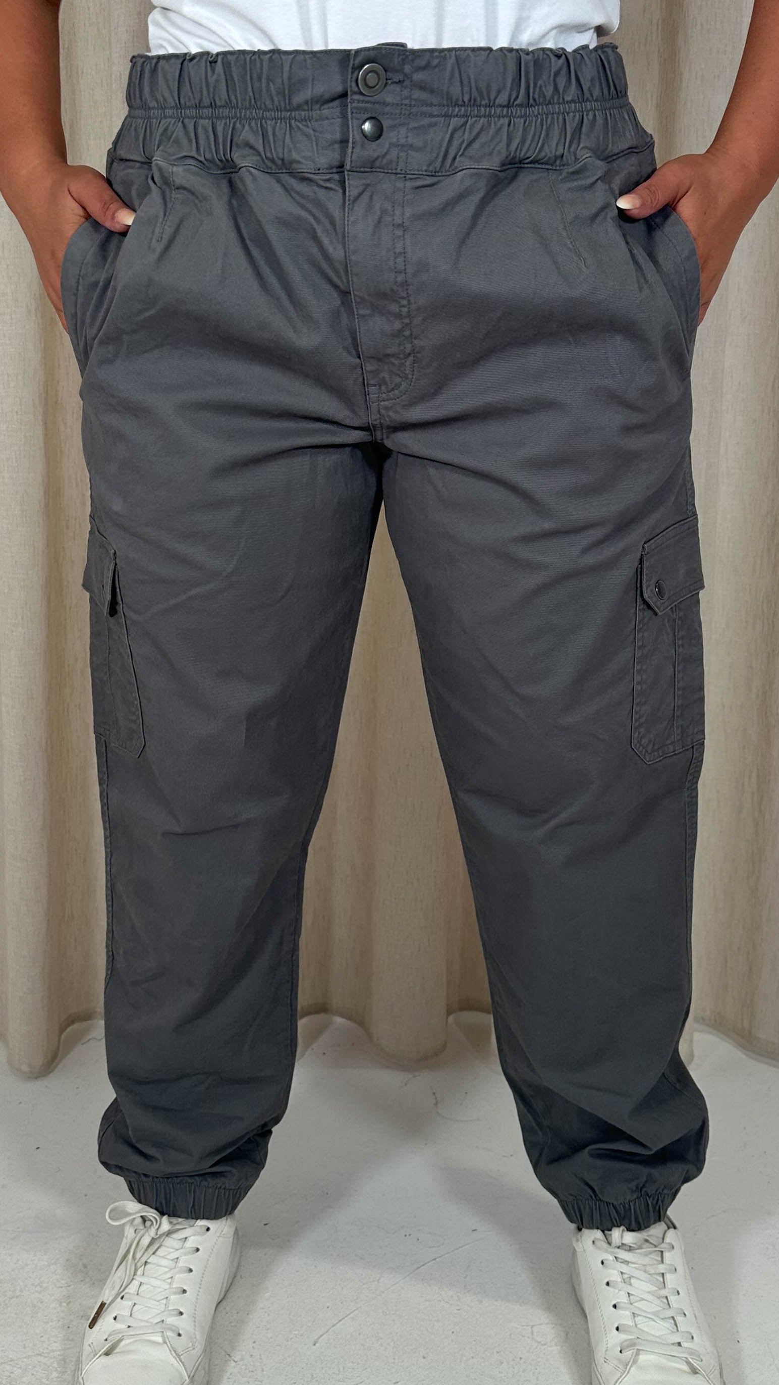 CurveWow Cargo Trouser Charcoal