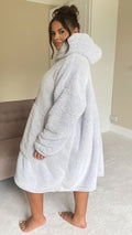 Snow Tipped Snuggle Hoodie Lilac
