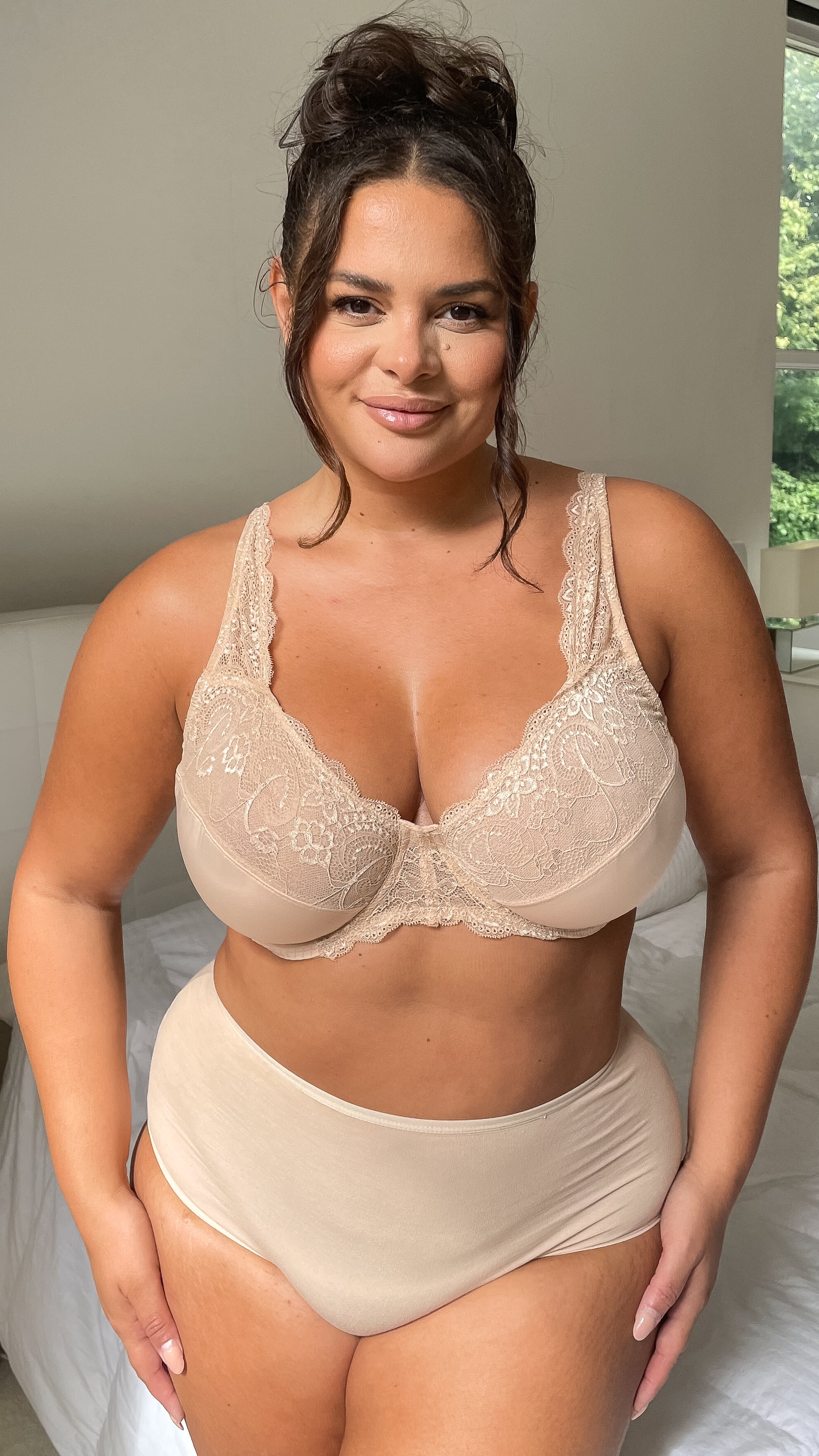 Wired Half Lace Soft Cup Bra Nude – Curvewow