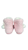 Faux Fur Boots With Pom Poms Pink