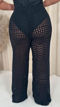 CurveWow Crochet Knitted Trouser Black