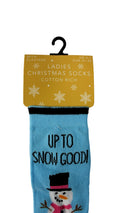 Cotton Rich Christmas Theme Socks Snowman