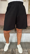 CurveWow Basic Pull On Shorts Black