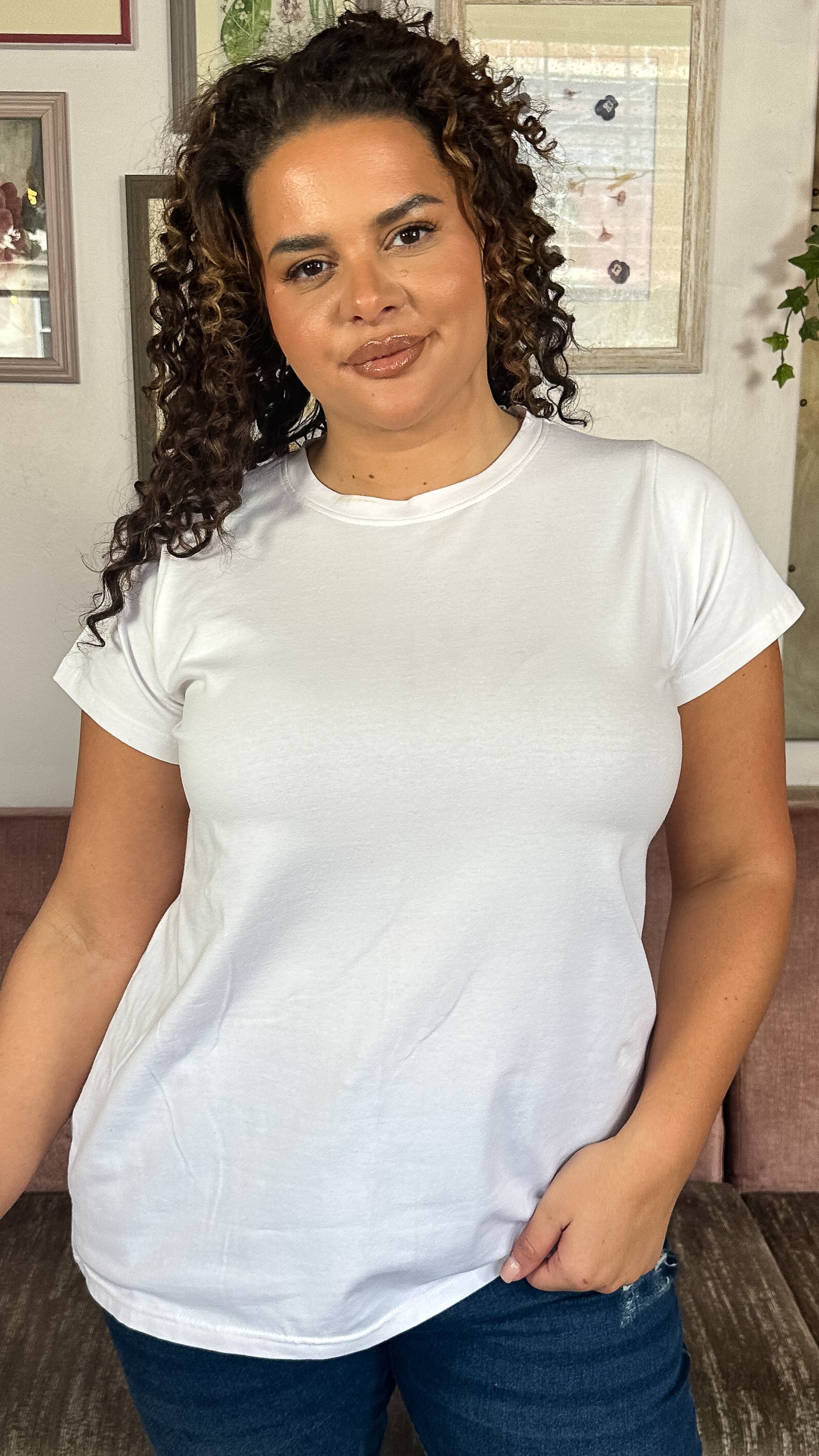 CurveWow Basic T-Shirt White