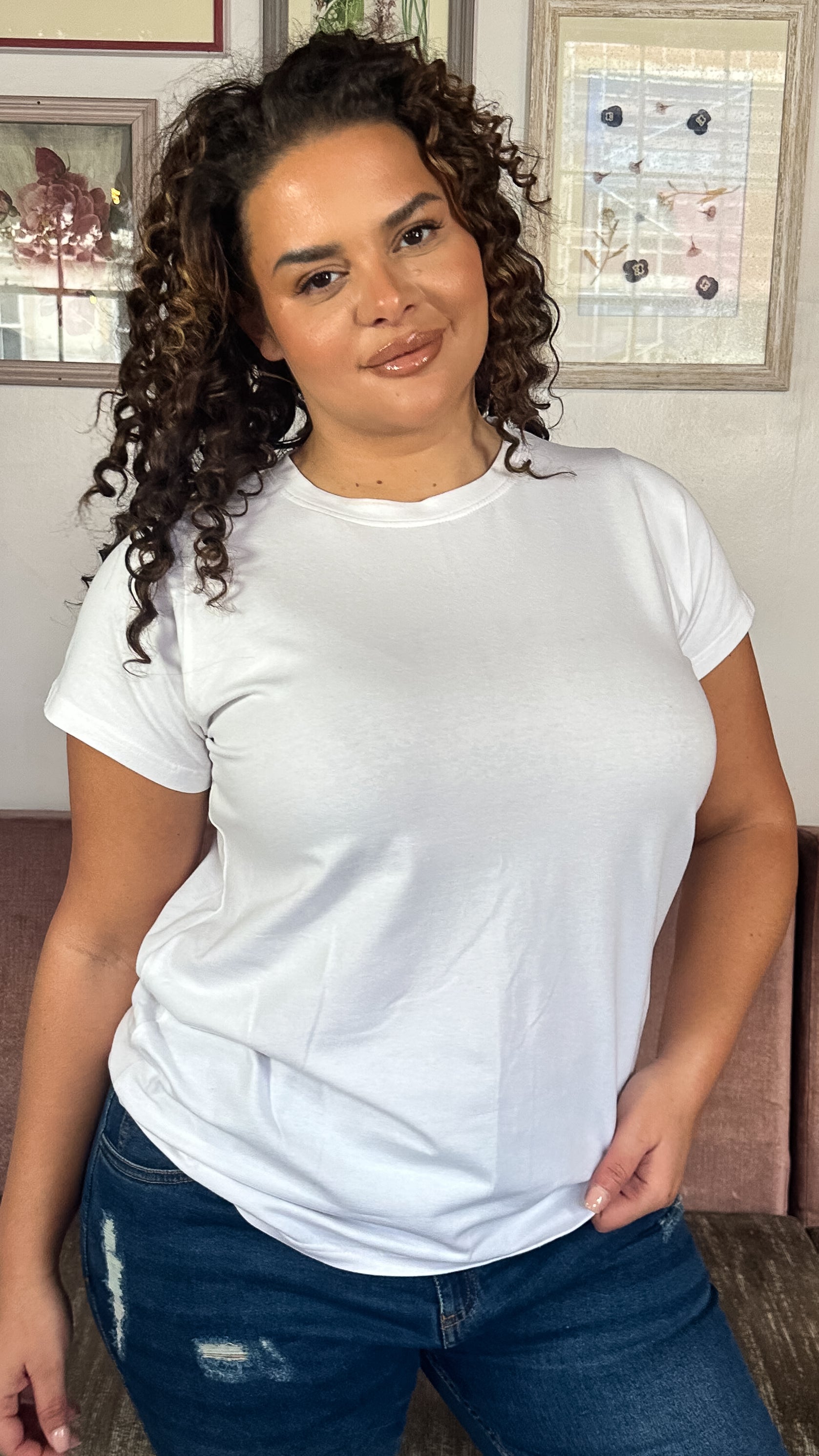 CurveWow Basic T-Shirt White