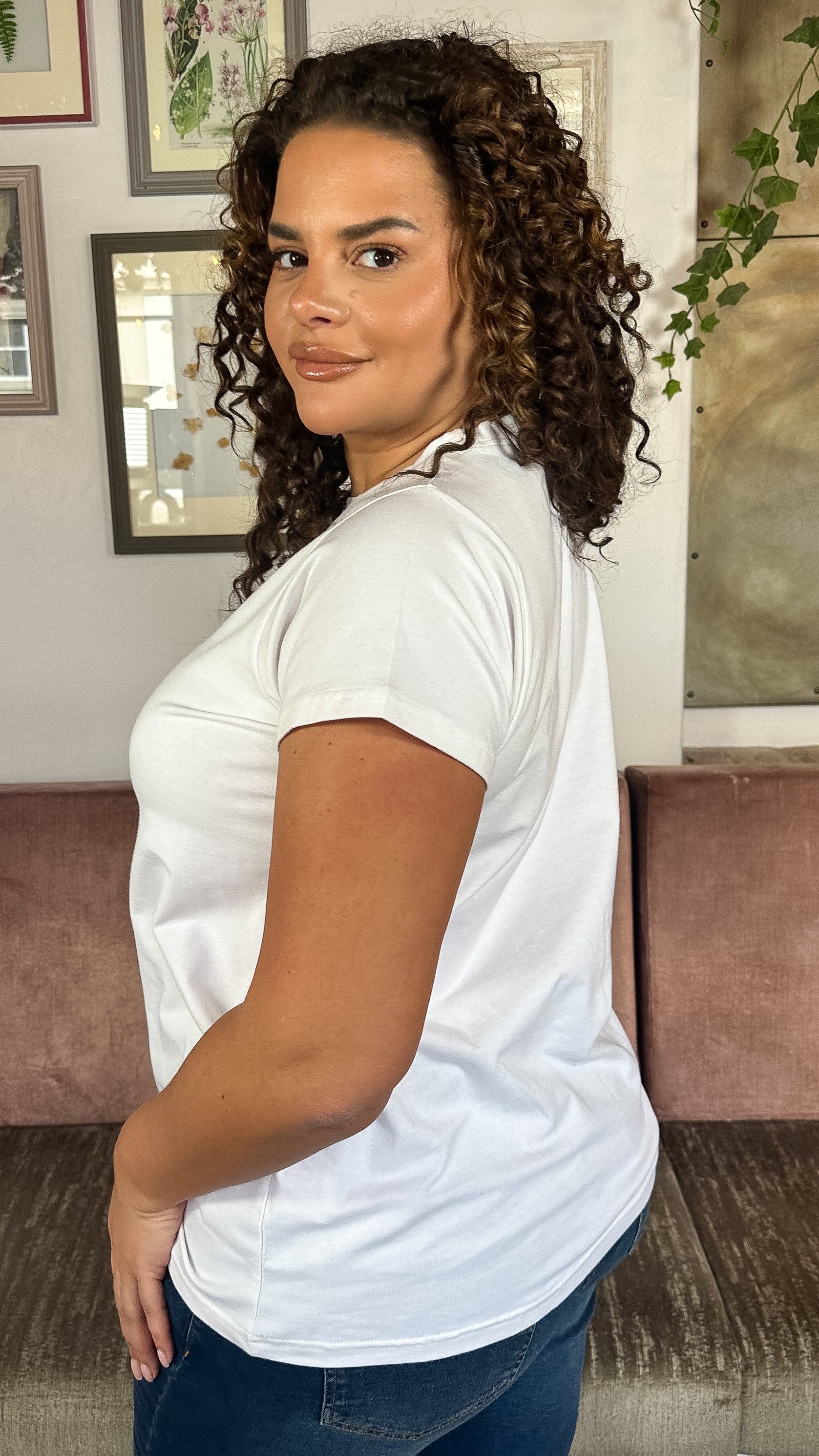 CurveWow Basic T-Shirt White