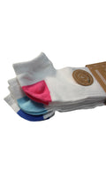 3 Pack Bamboo Trainer Socks Multi Bright