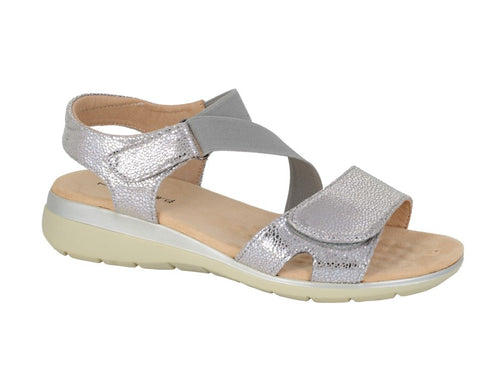 Silver Shimmer PU Sandal