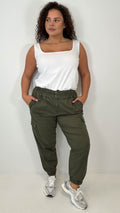 CurveWow Cargo Trouser Khaki