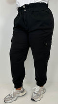 CurveWow Cargo Trouser Black