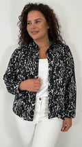 CurveWow Mono Print Long Sleeve Shirt