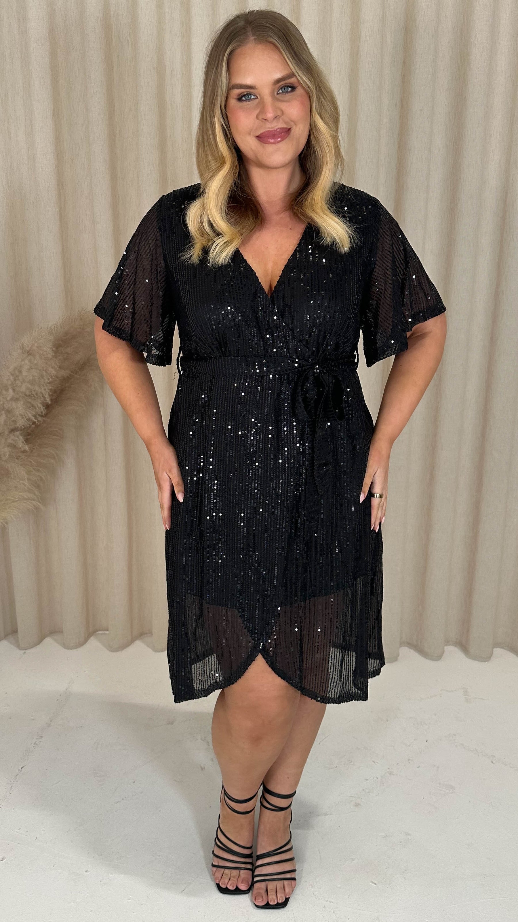 city chic sequin sofia dress City Chic Plus Size Sequin Sofia Dress - Green
