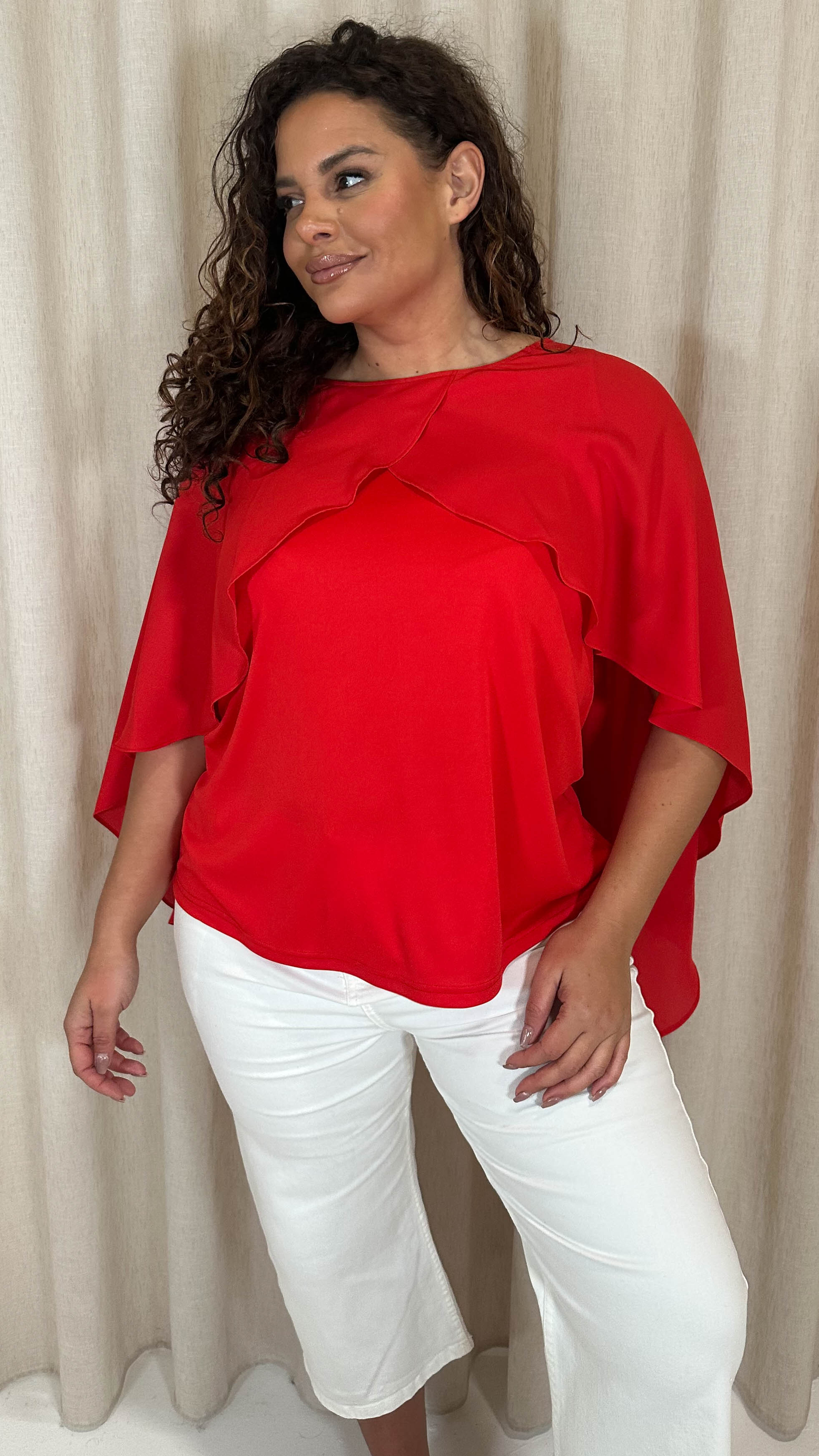 CurveWow Cape Top Red