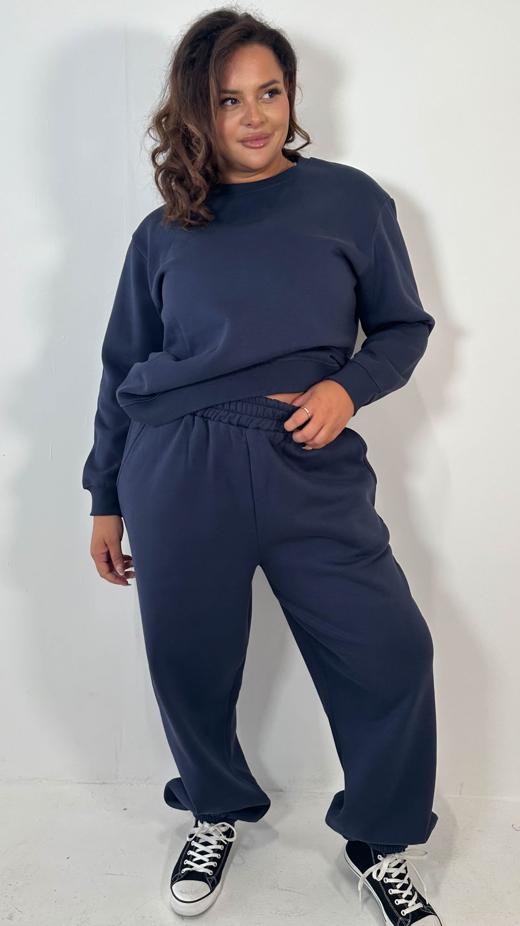 CurveWow Basic Jogger Navy