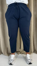 CurveWow Cropped Jogger Navy