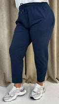 CurveWow Cropped Jogger Navy
