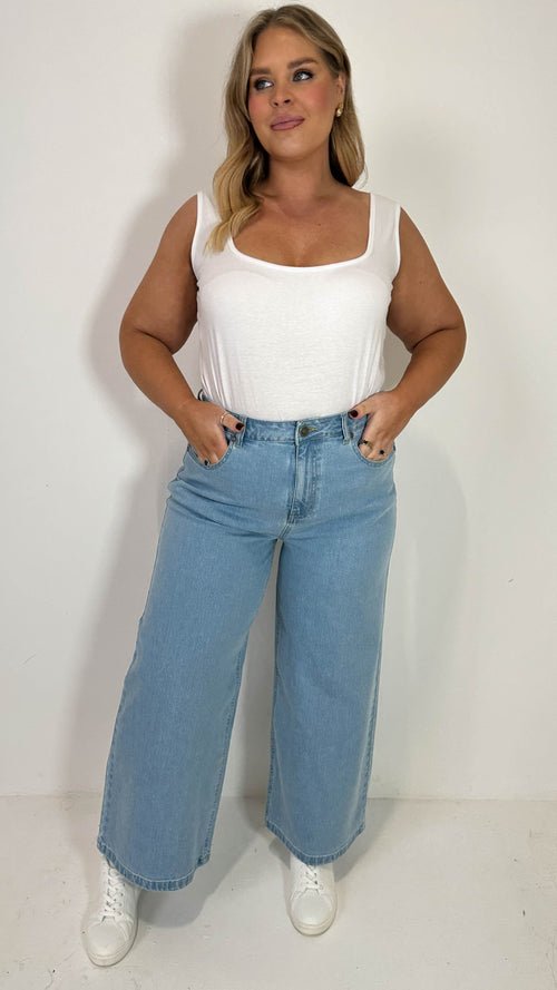 CurveWow Wideleg Jeans Denim