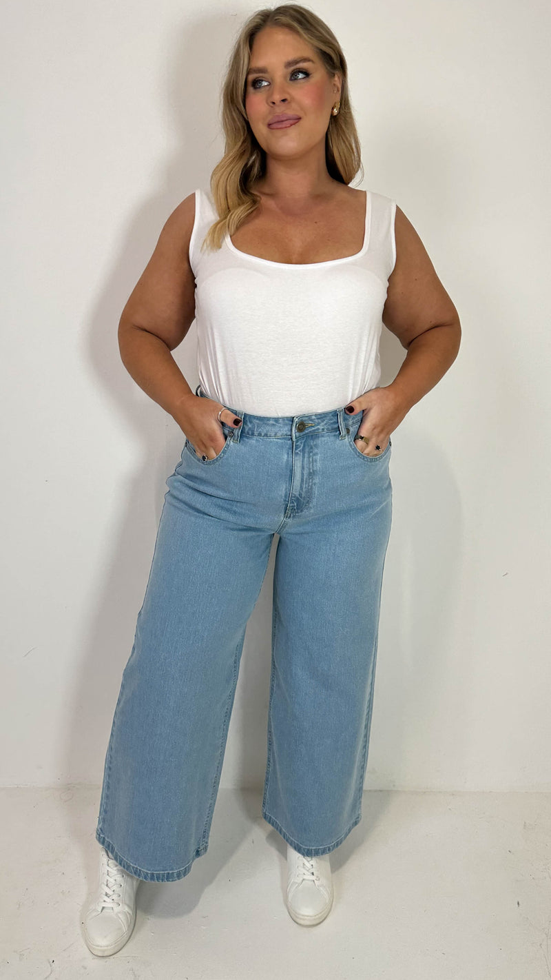 CurveWow Wideleg Jeans Denim