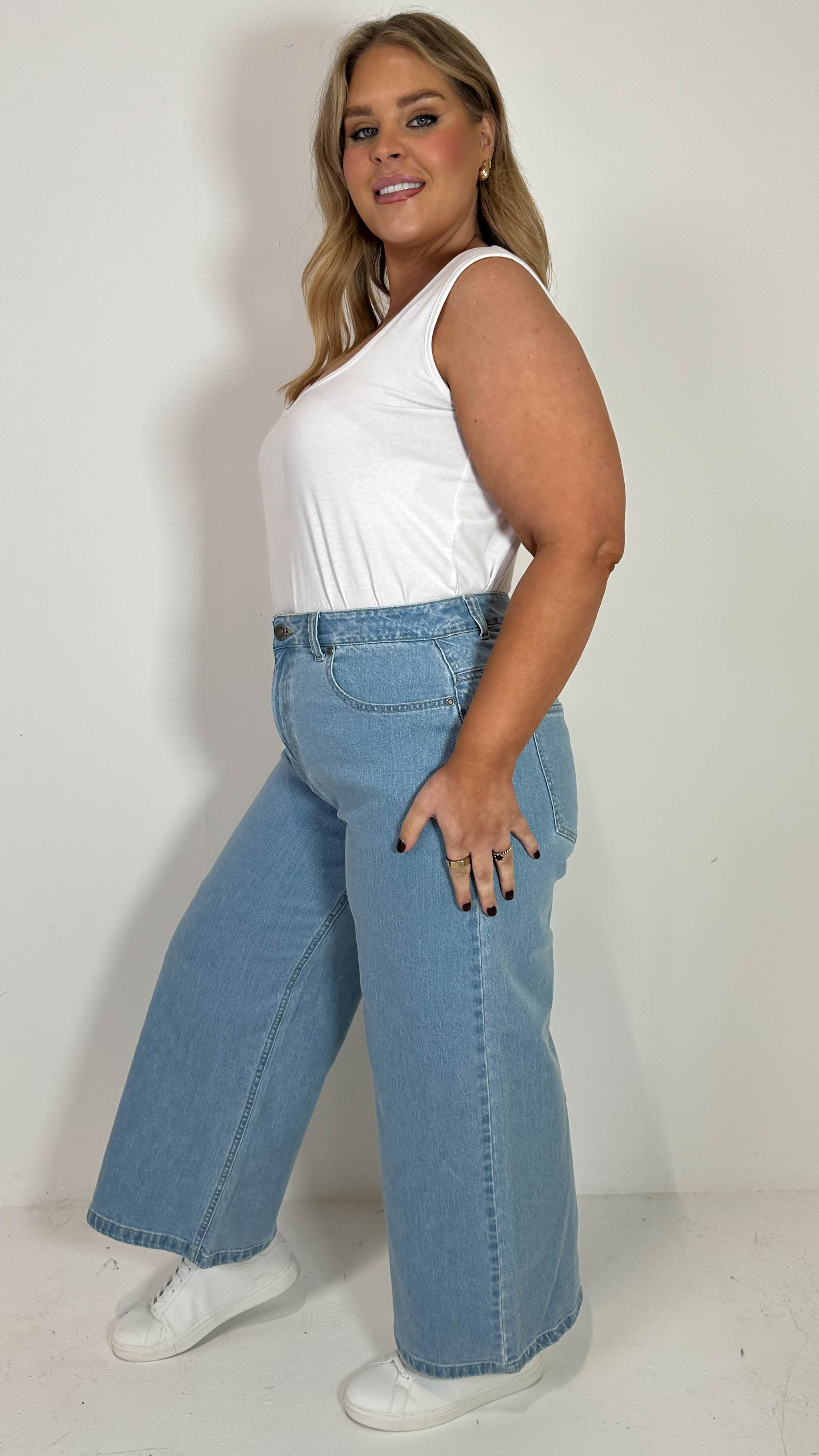 CurveWow Wideleg Jeans Denim