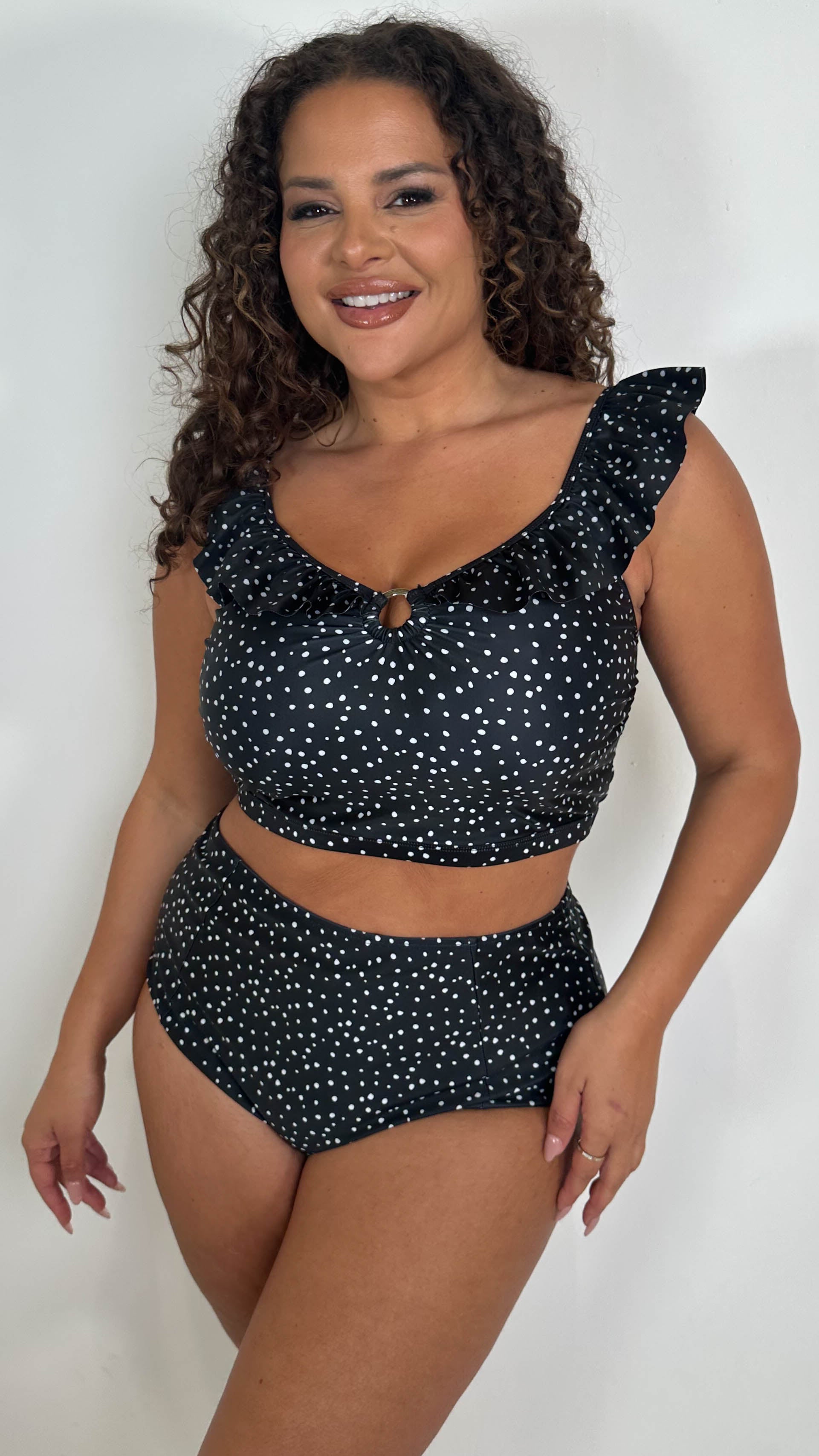 CurveWow High Waisted Bikini Brief Spot