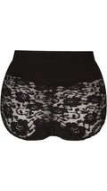 CurveWow 3 Pack Lace Briefs Black