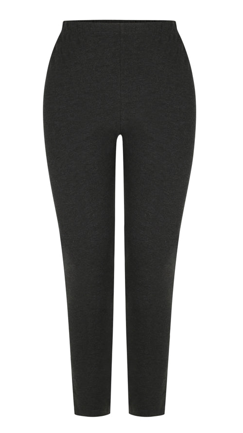CurveWow Soft Touch Basic Leggings Charcoal