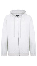 CurveWow Zip Through Hoodie Grey Marl