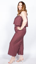 Nelly Polka Dot Brown Jumpsuit