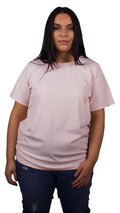 CurveWow Soft Pink Rib T-Shirt