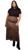 Curvewow Maxi Skirt Leopard Print