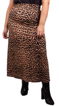 Curvewow Maxi Skirt Leopard Print