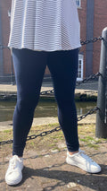 CurveWow Soft Touch Basic Leggings Navy