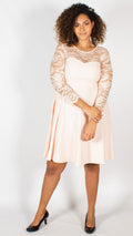 Maitland Sweetheart Neckline Lace Skater Dress