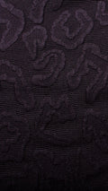 Curvewow Black Textured Midi Skirt