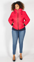 Palmetto Red Quilted Padded Puffer Bubble Jacket