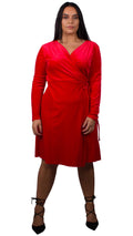 Fern Red Velvet Midi Dress
